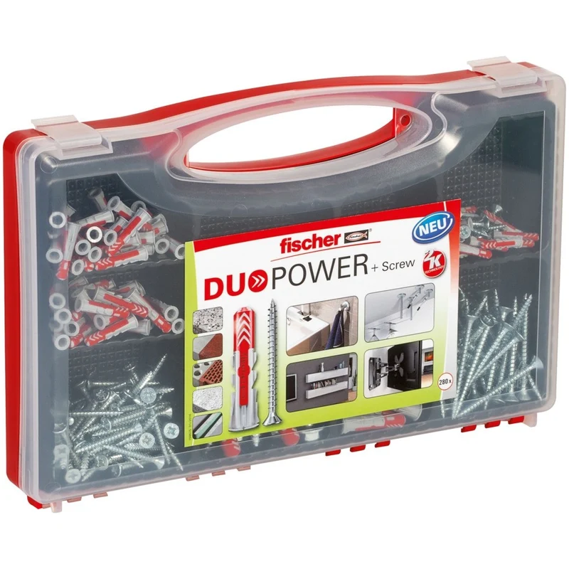FISCHER RED BOX DUOPOWER PLUG/SCHROEFSET