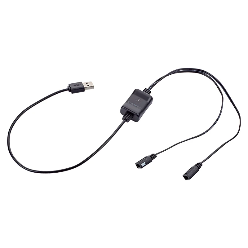 USB charging cable for heated gloves and boots