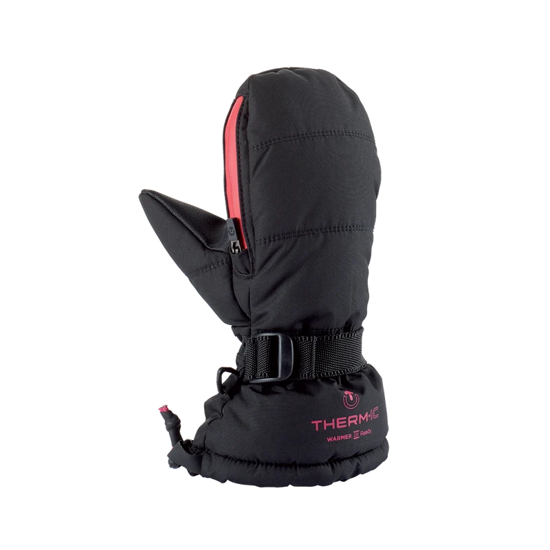 Ski mittens with warmer pocket - Warmer Ready Junior pink