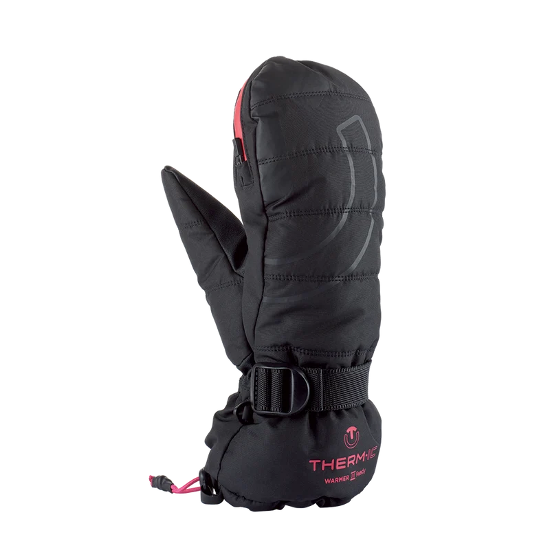 Ski mittens with warmer pocket - Warmer Ready pink