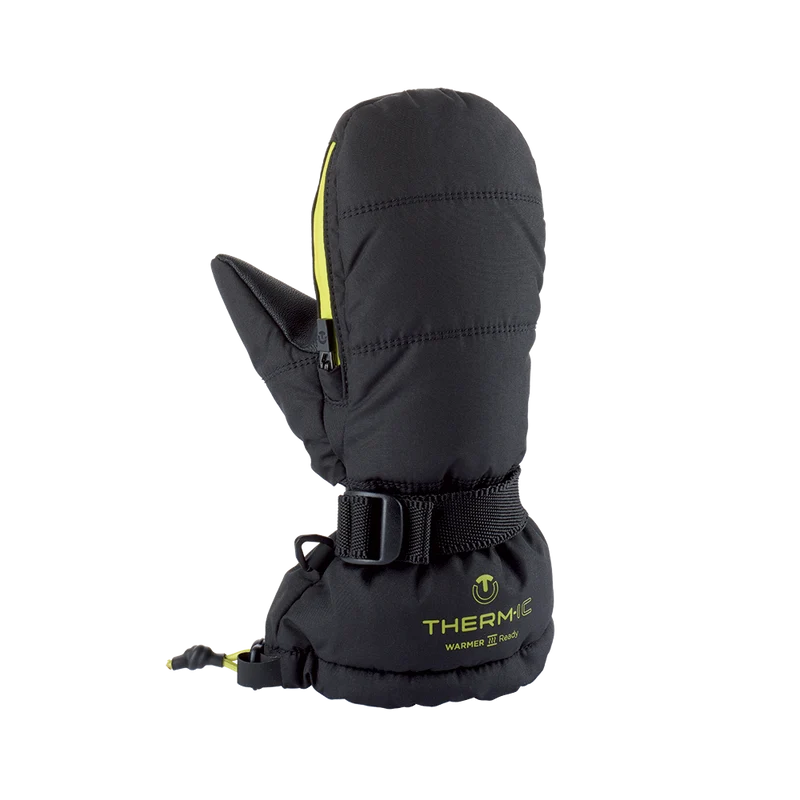 Ski mittens with warmer pocket - Warmer Ready Junior green