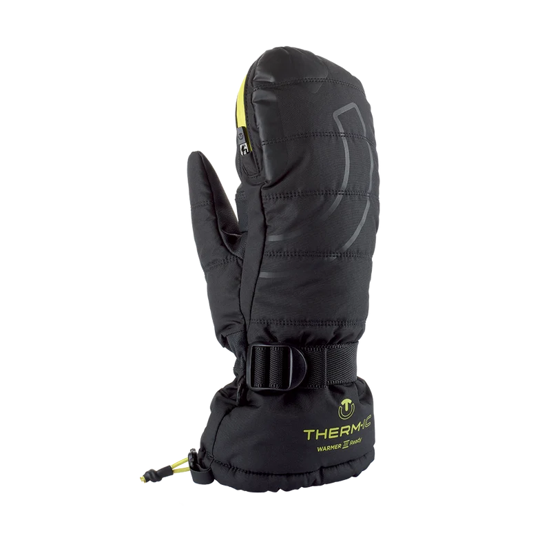 Ski mittens with warmer pocket - Warmer Ready green