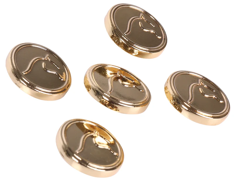 Set knopen Metallic Horse