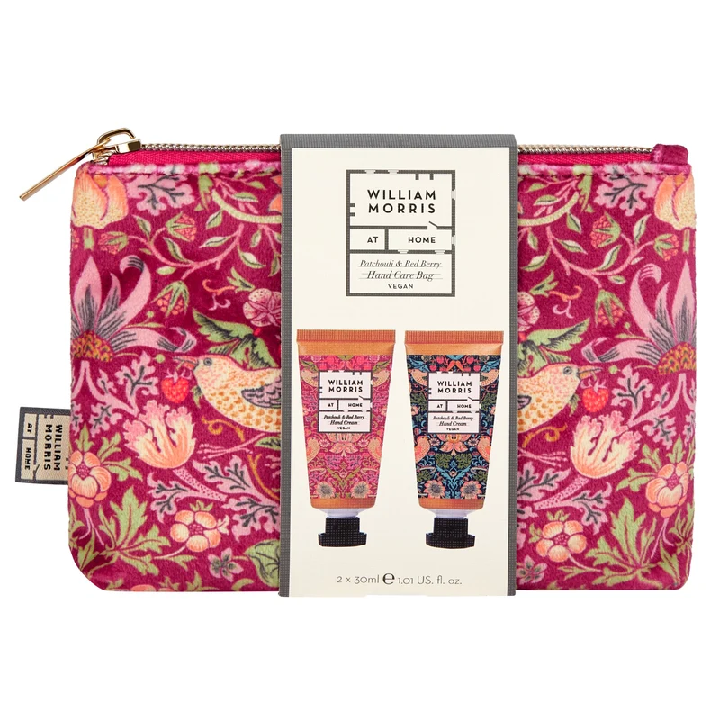 William Morris At Home - Strawberry Thief Handverzorgingsset | Patchouli & Rode Bes | 2 x 30 ml
