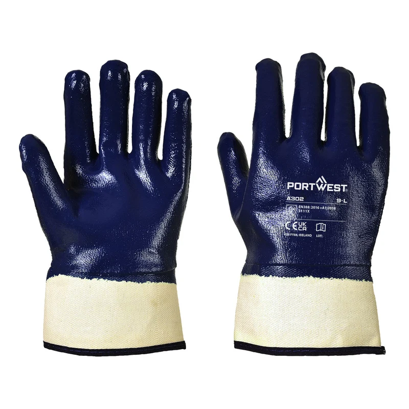 Guanto NBR completamente ricoperto con manichetta Portwest