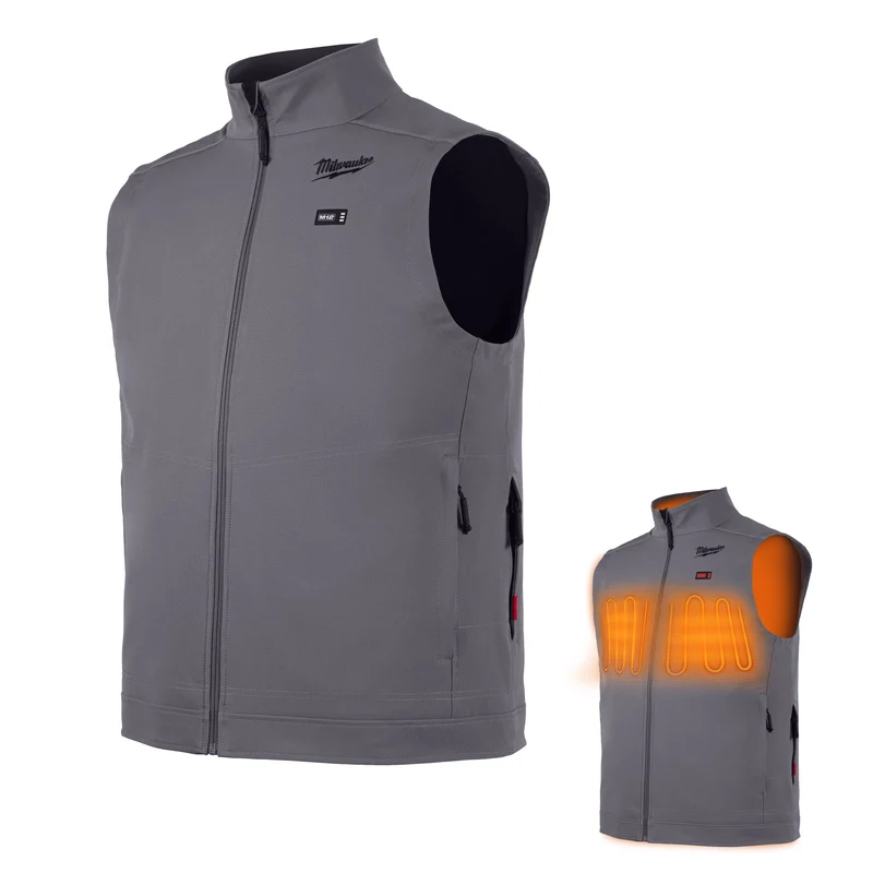 TOUGHSHELL Milwaukee M12 grijs verwarmd vest HVGREY1-0