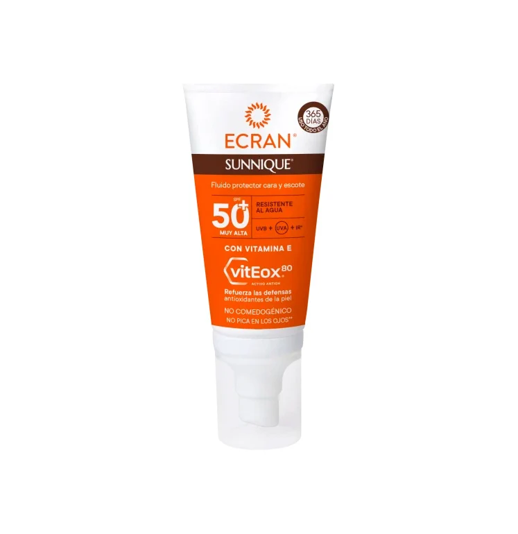 Ultralichte gezichtsbeschermer SPF 50+ 50ml SUNNIQUE ECRAN