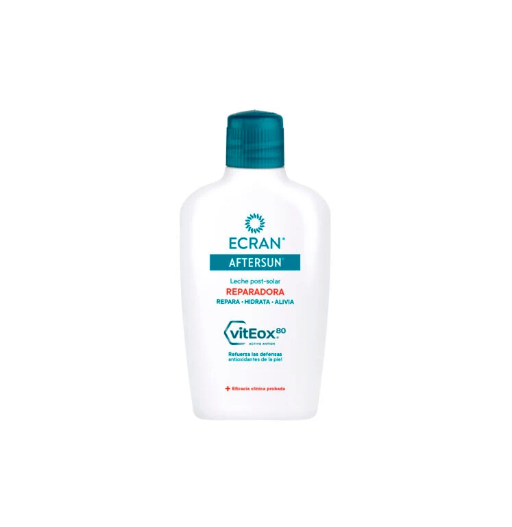 ECRAN Aftersun hydraterende en herstellende melk + na het zonnen 200 ml