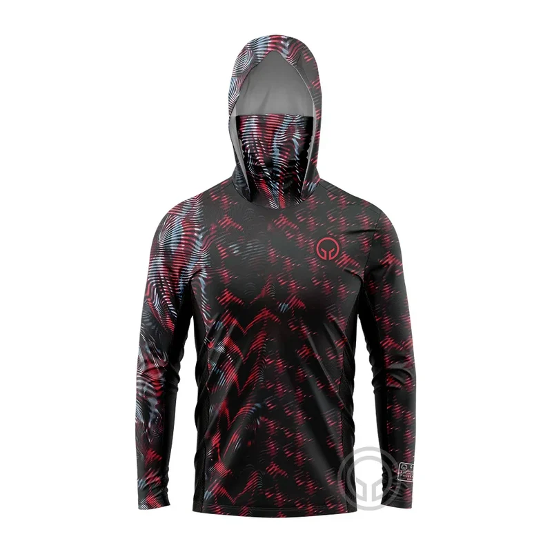 Heren visshirt met capuchon – UPF 50 outdoor shirt voor vissen en camping