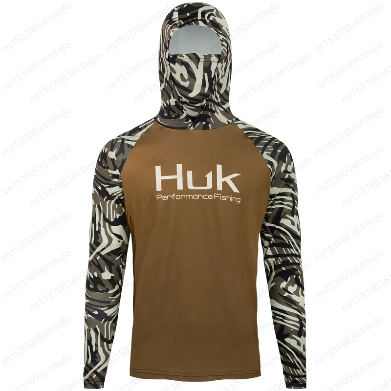 Heren visshirt met capuchon – UPF 50+ outdoor shirt voor vissen