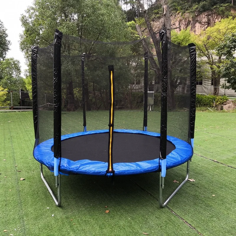Trampoline Veiligheidsnet – Slijtvaste Vervangnet met Ritssluiting voor Ronde Trampolines