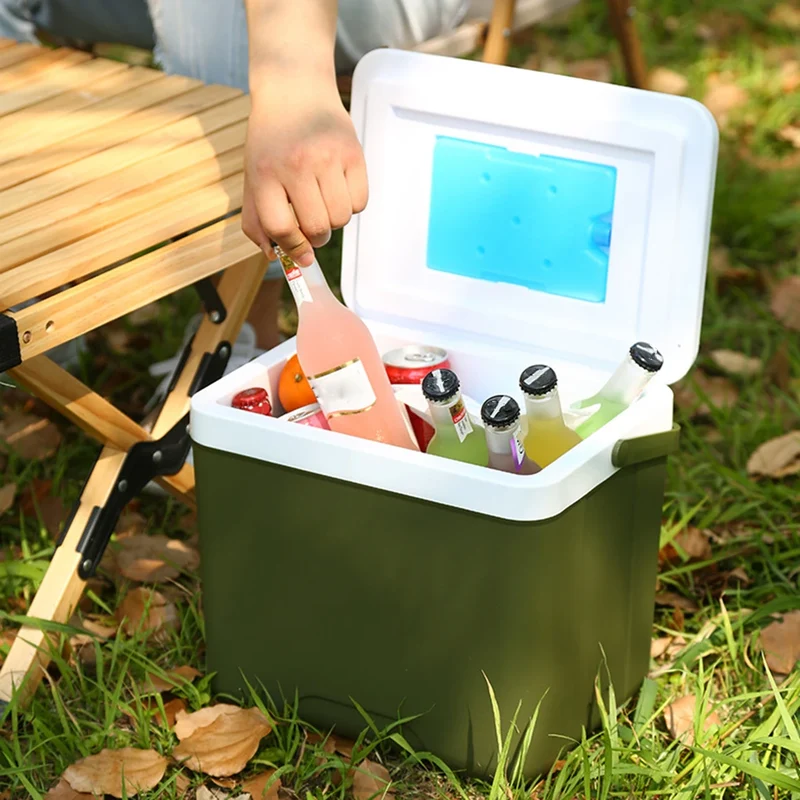 Koelbox – Draagbare 13L koelbox met isolatie, stevig handvat en compact design