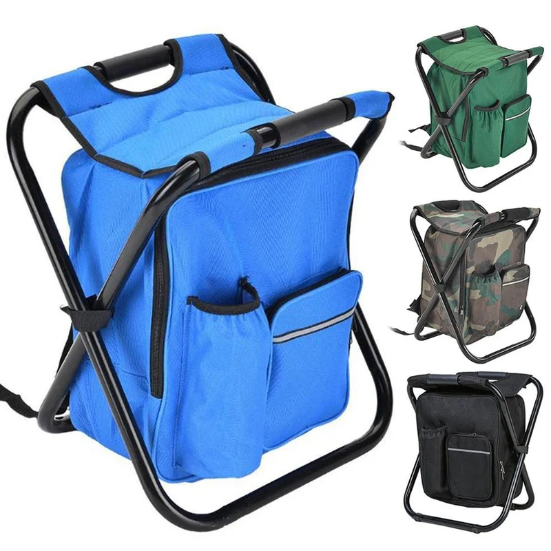 Opvouwbare outdoor rugzak kruk