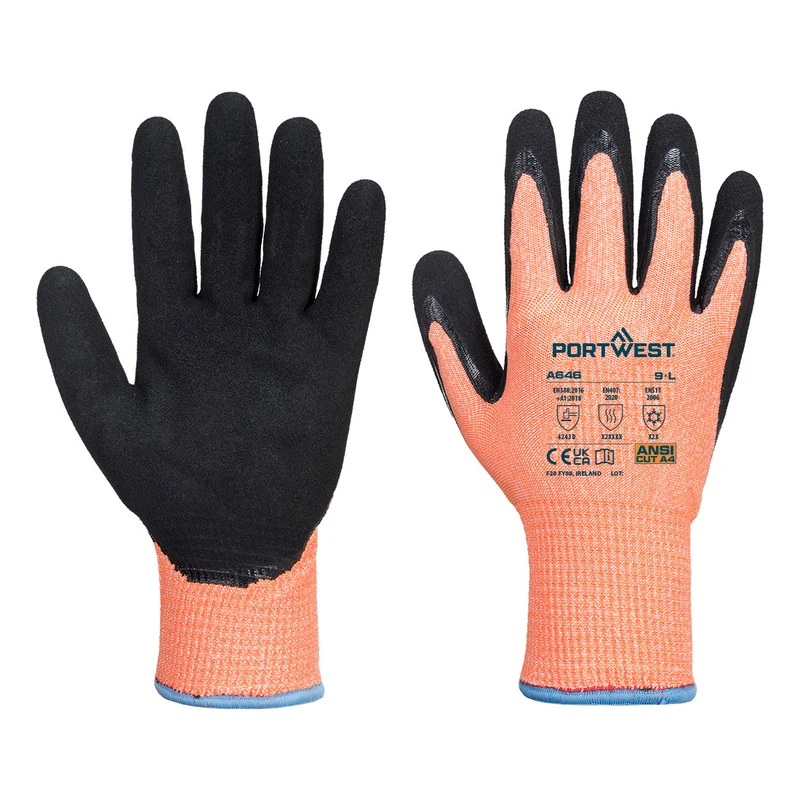 Guanto anti taglio invernale Vis-Tex D13 in nitrile Portwest