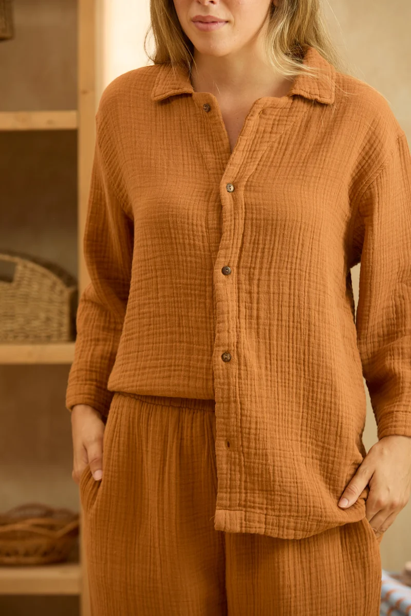 Calma House Pyjama Tierra - Groen - M/L 40-42