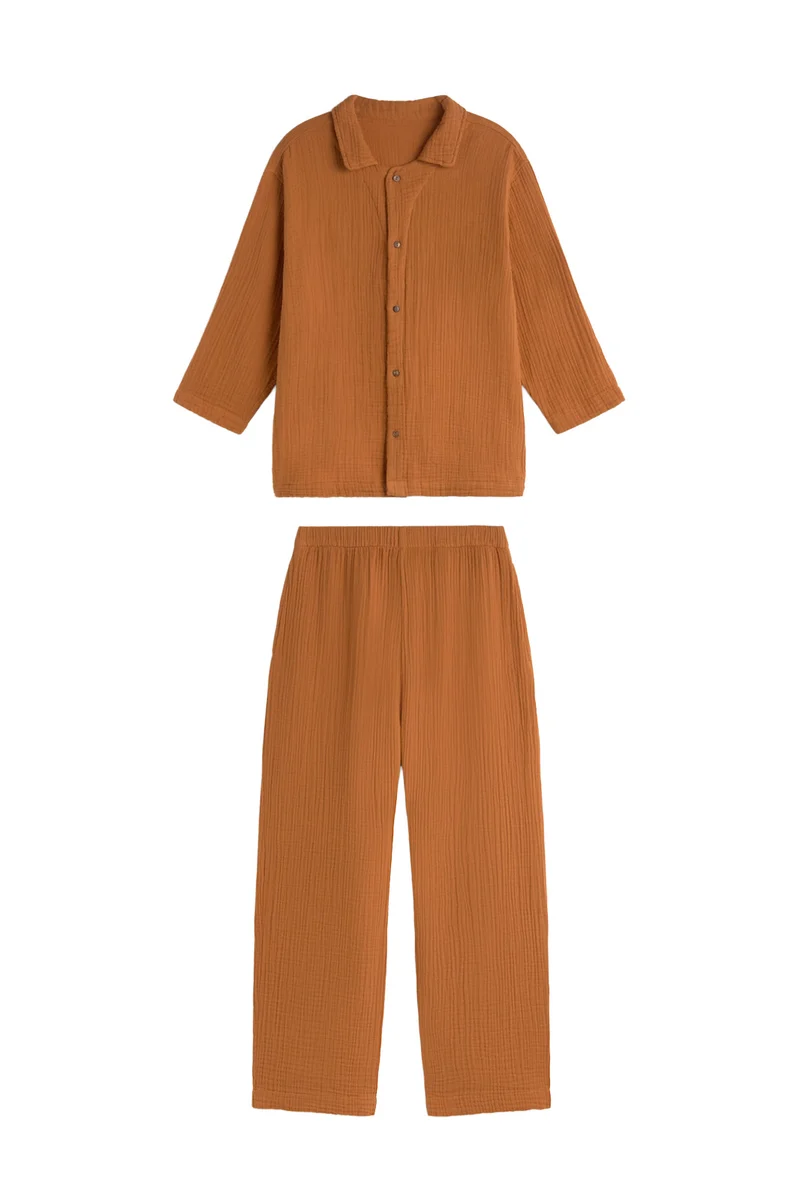 Calma House Pyjama Tierra - Aardekleur - S/M 36-38