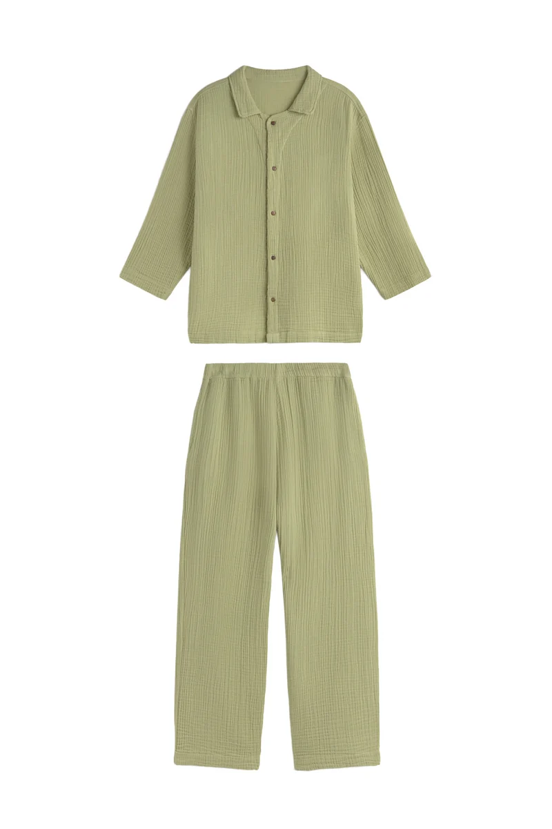 Calma House Pyjama Tierra - Groen - S/M 36-38