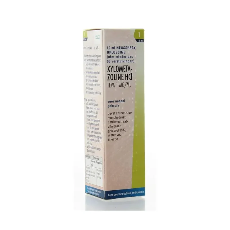Teva Xylometazoline 1 mg spray 10 ml