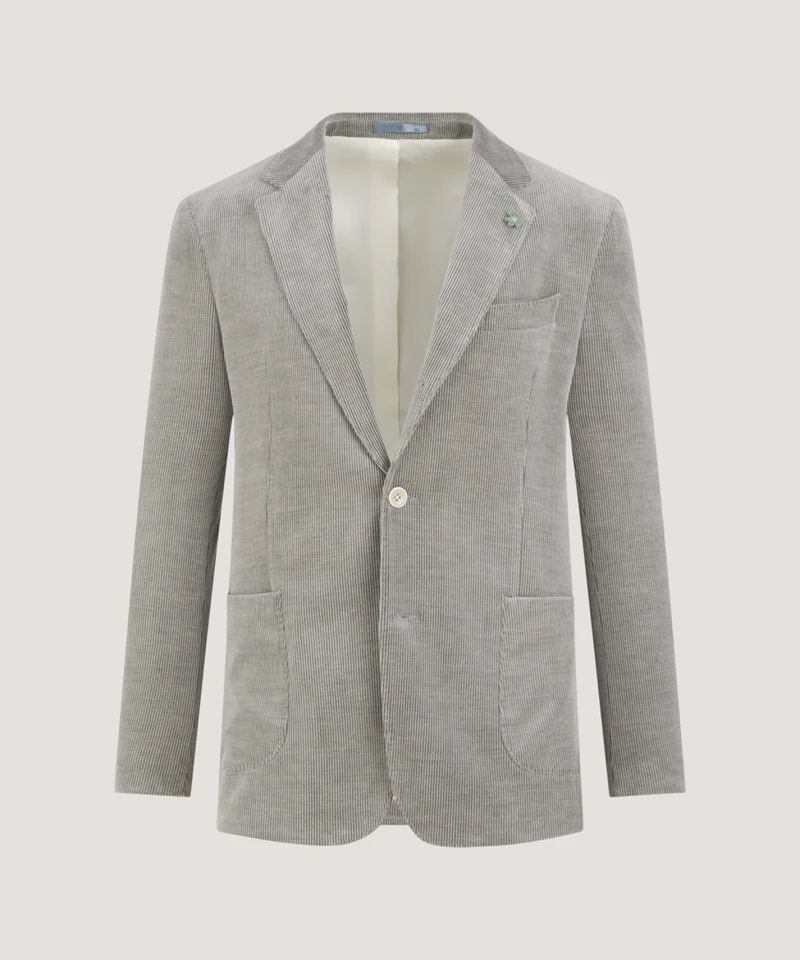 Colbert wol/katoen Skyfall corduroy saliegroen