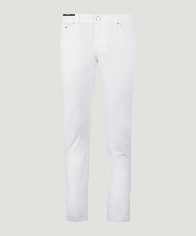 5-pocket katoen/lyocell stretch wit