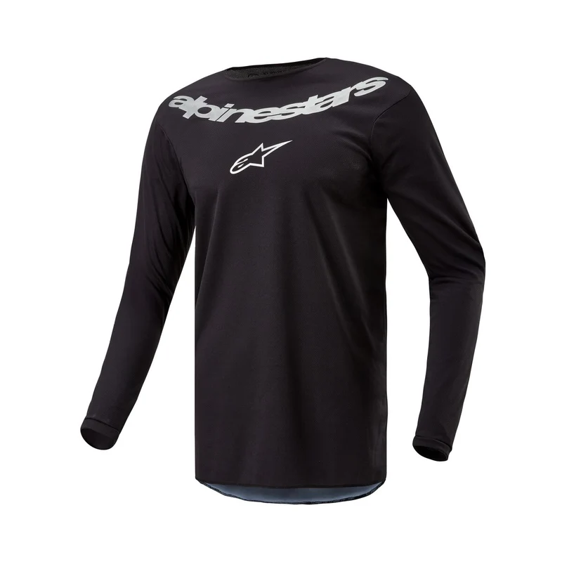 Alpinestars Fluid Grafiet Zwart Zilver Crossshirt