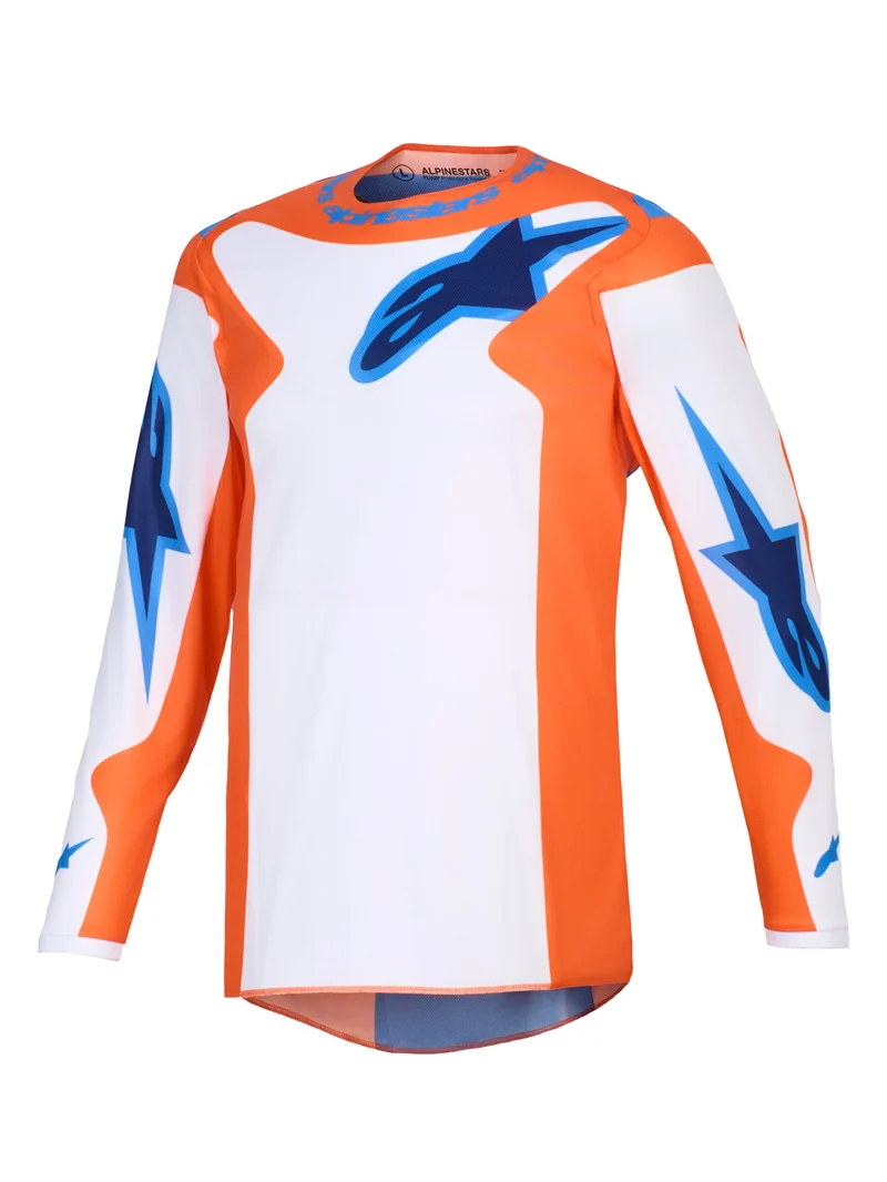 Alpinestars Fluid Grid Oranje/UCLA Blauw Crossshirt