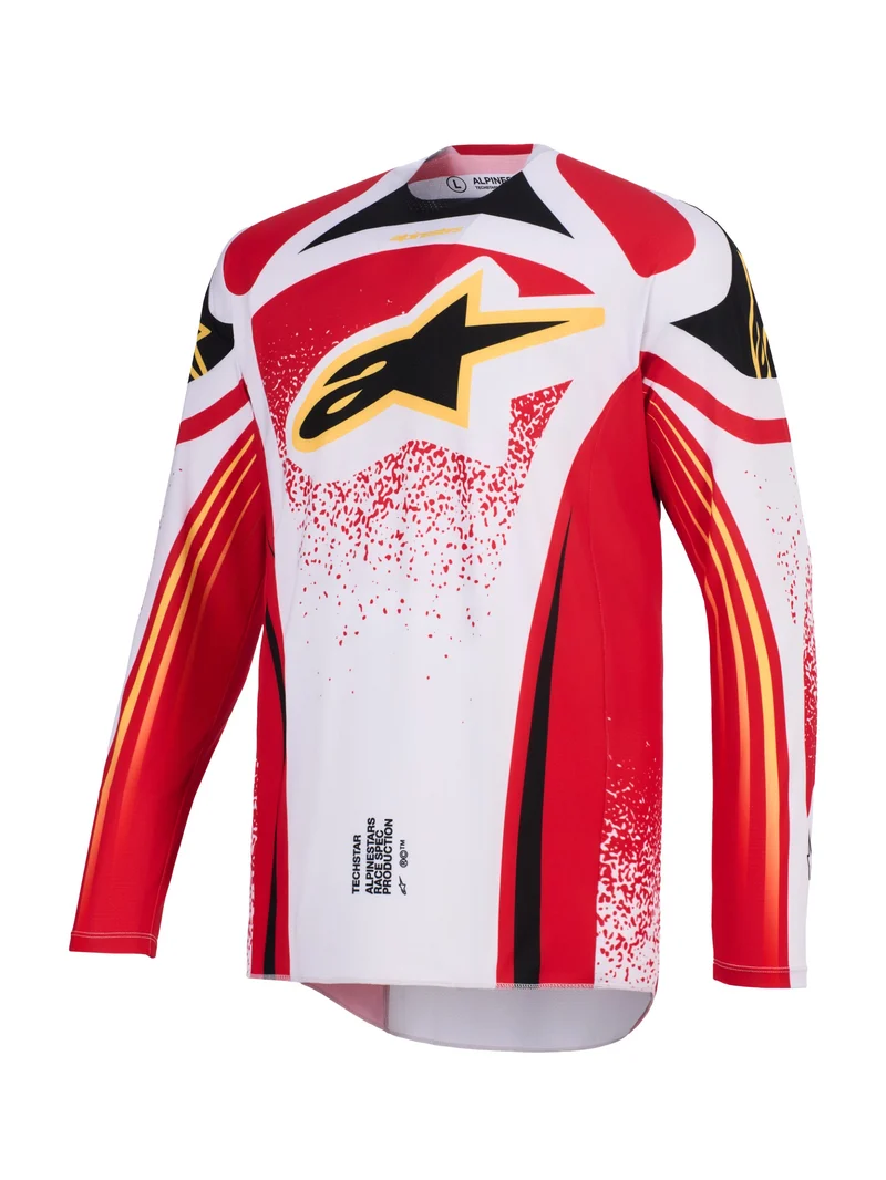 Alpinestars Techstar Nomur Grijs/Rood/Zwart Crossshirt