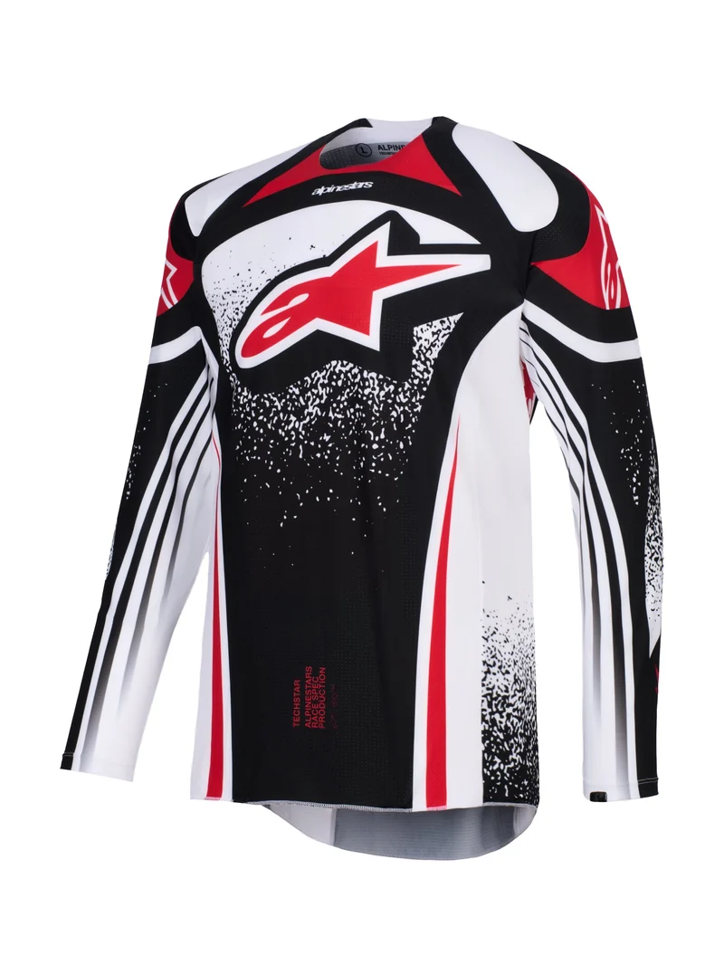 Alpinestars Techstar Nomur Zwart/Wit/Rood Crossshirt