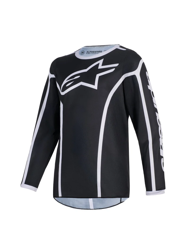 Alpinestars Youth Fluid Apex Zwart/Grijs Crossshirt