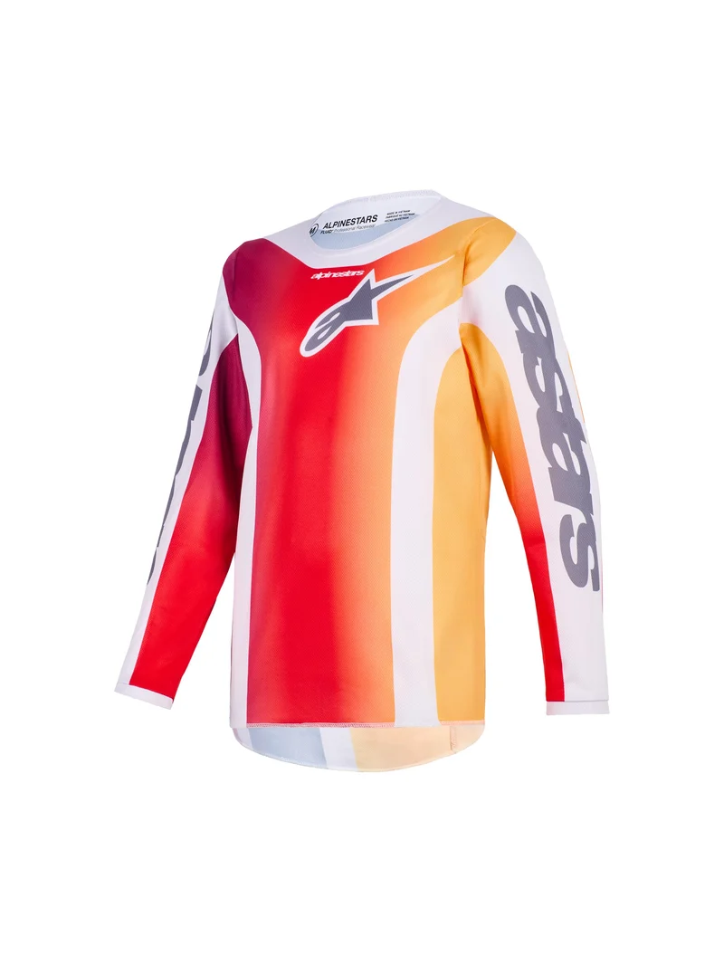 Alpinestars Youth Fluid Portl Rood/Grijs Crossshirt