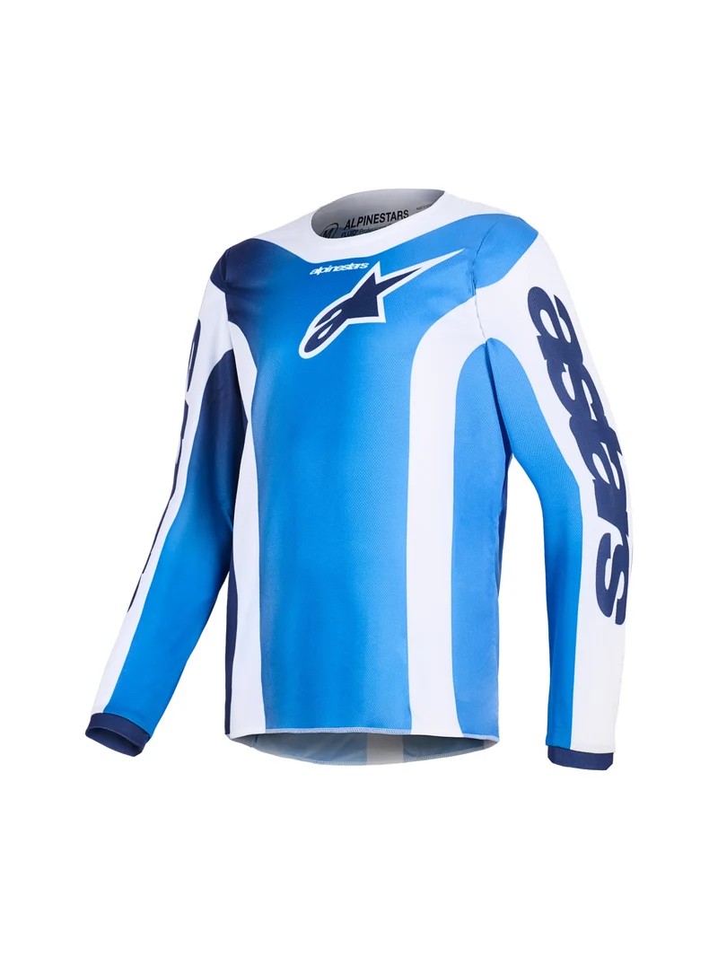 Alpinestars Youth Fluid Portl UCLA Blauw/Wit Crossshirt