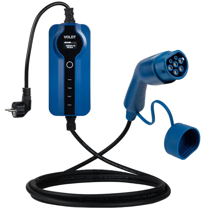 Voldt Mobiele Thuislader Type 2 met App – 3.7 tot 22kW