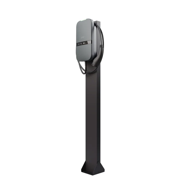 Peblar Montagepaal – Enkel of Duo – RAL 9004