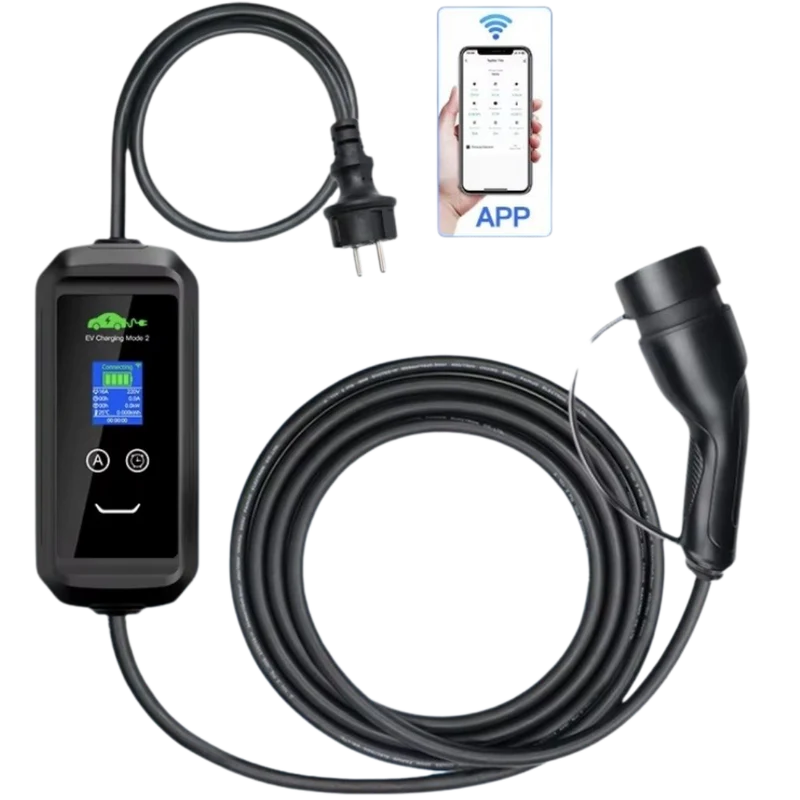BlackCharge® Smart Mobiele Lader met App - Type 2