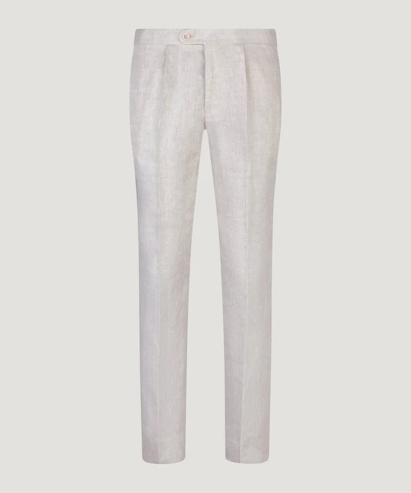 Pantalon Belgisch linnen off-white