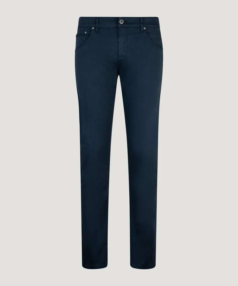 5-pocket Jazz Updated katoen/lyocell stretch donkerblauw