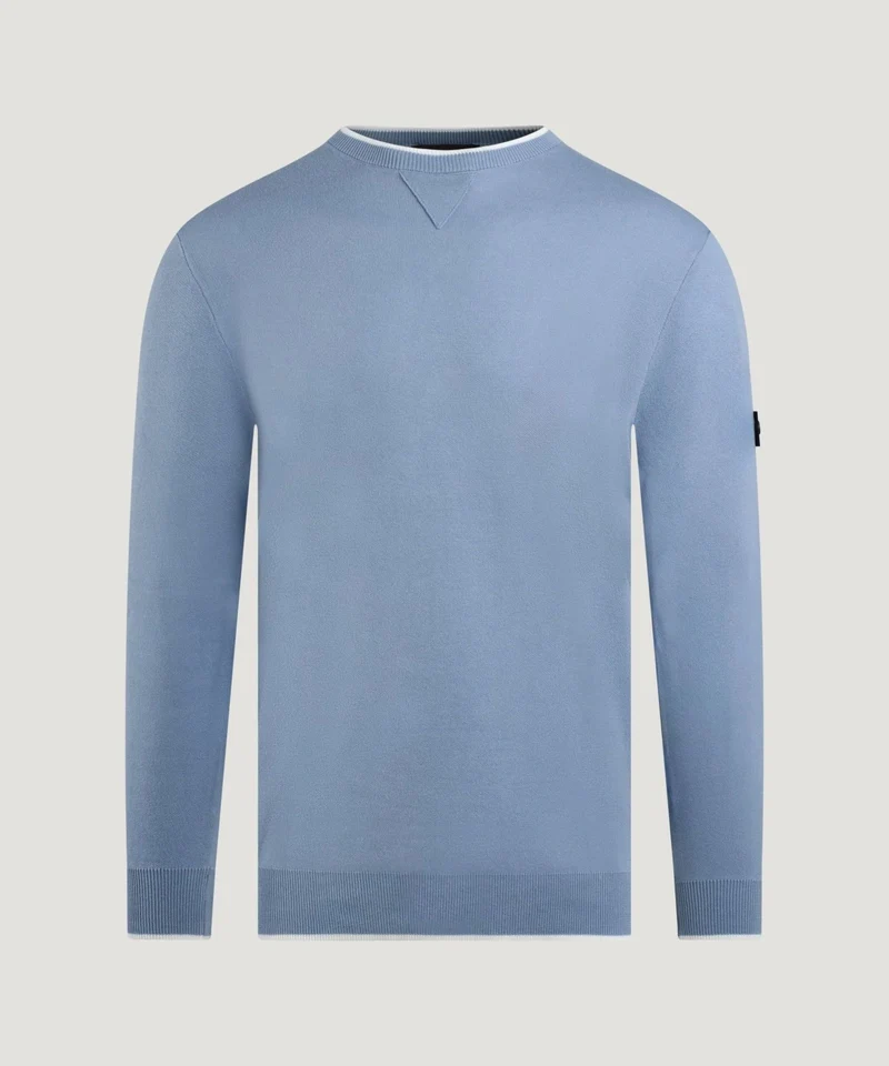 Rubjerg crewneck trui lichtblauw