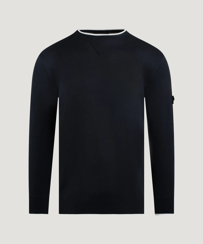 Rubjerg crewneck trui donkerblauw
