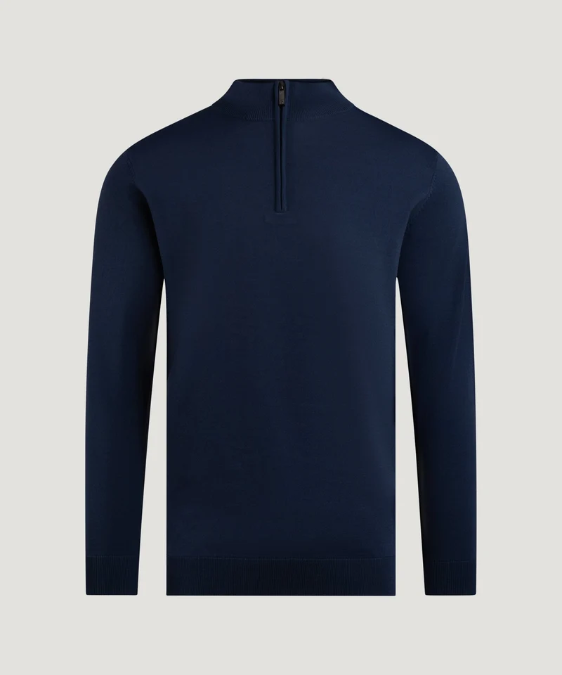 Cool Dry Easy Stretch half-zip trui blauw