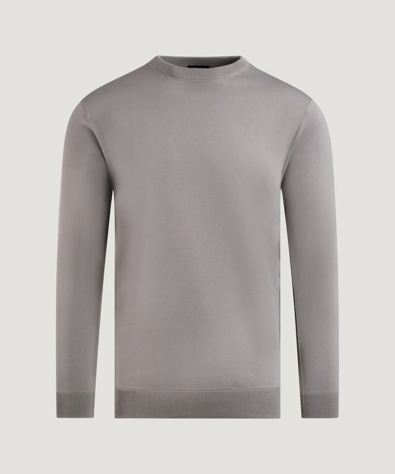 Cool Dry Easy Stretch crewneck trui taupe