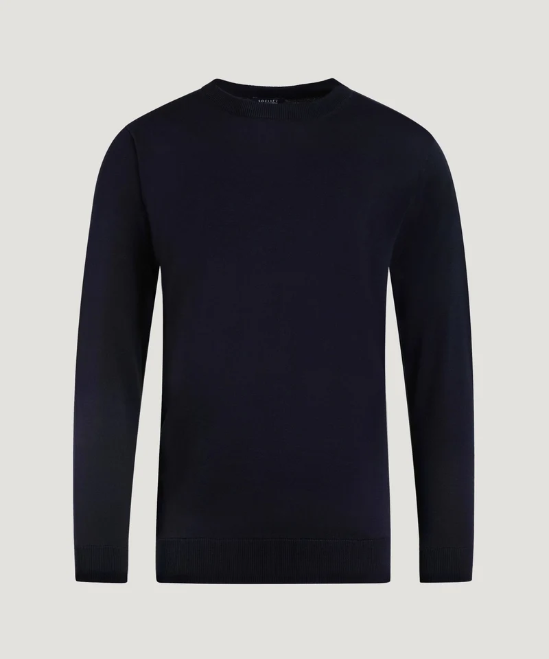 Cool Dry Easy Stretch crewneck trui donkerblauw