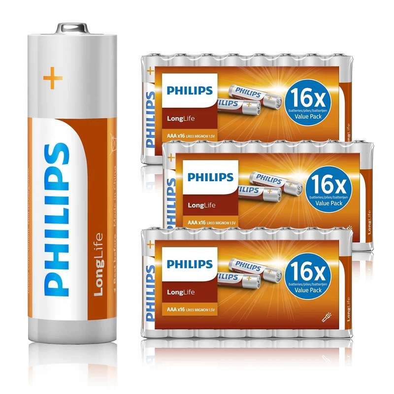Philips - AAA Batterypack – 48 Stuks – 1,5V