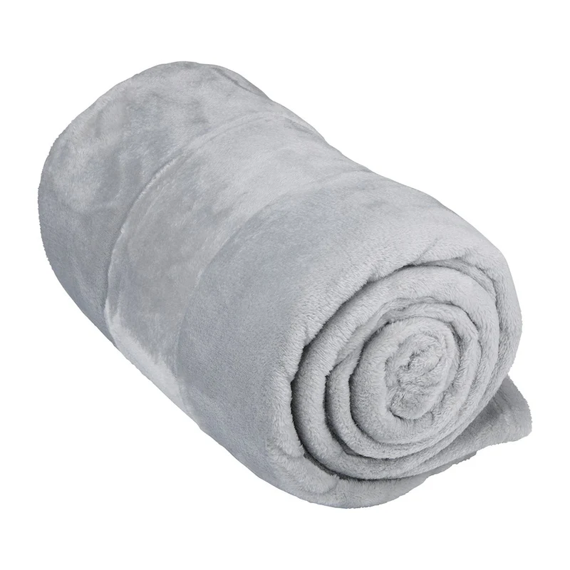Arti Casa - Fleece deken – 150x200 cm – Lichtgrijs