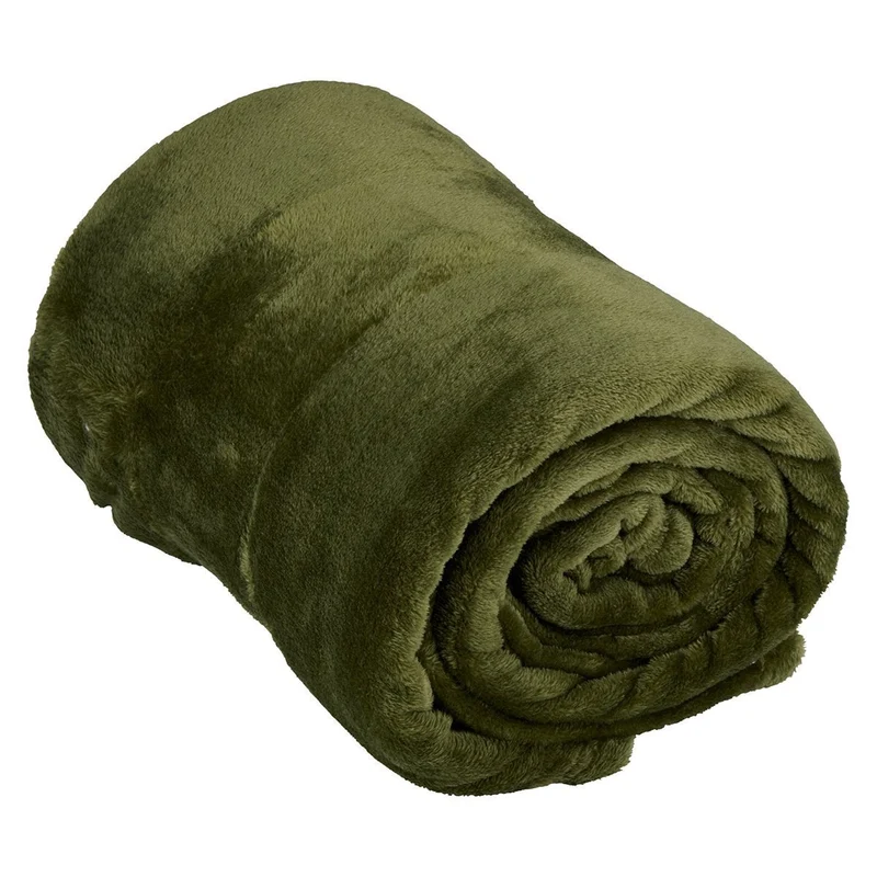 Arti Casa - Fleece deken – 150x200 cm – Donkergroen