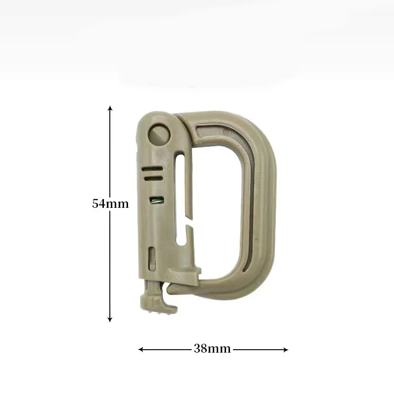 Tactical D-Ring Grimlock Carabiner Clip – MOLLE Bevestiging voor Rugzak, Vest of Survival Gear