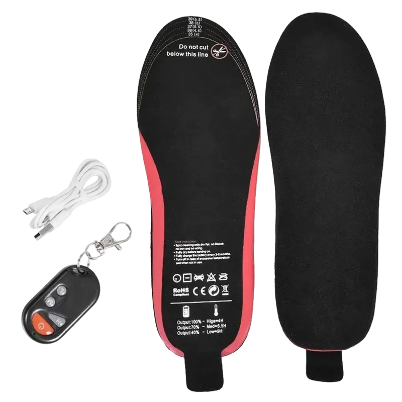 Heated Insoles | Verwarmde inlegzolen met afstandsbediening | USB-oplaadbaar