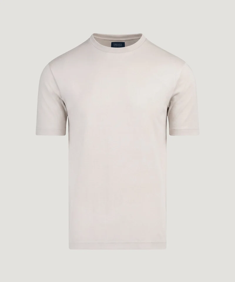 Oversized T-shirt Pima katoen off-white