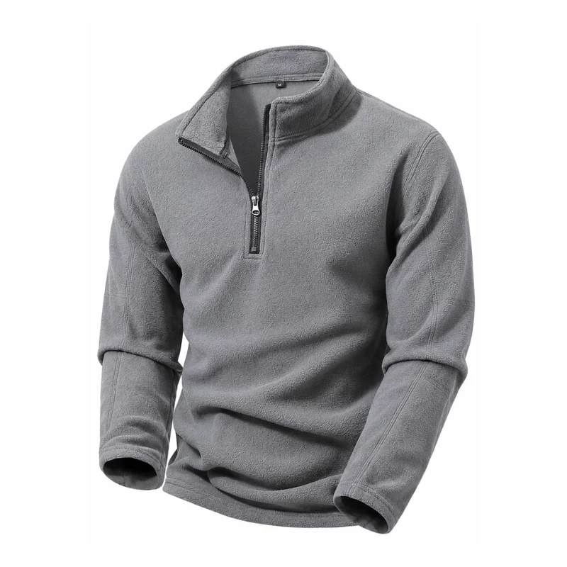 Fleece Trui Heren - Halve Rits - Stretch