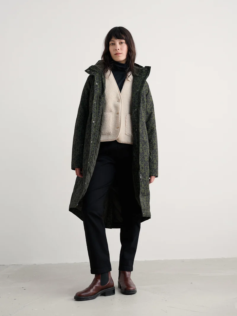 Seasalt Winter Parka Dames Janelle Clay Stamp Highland * Laatste maten 36 en 50*
