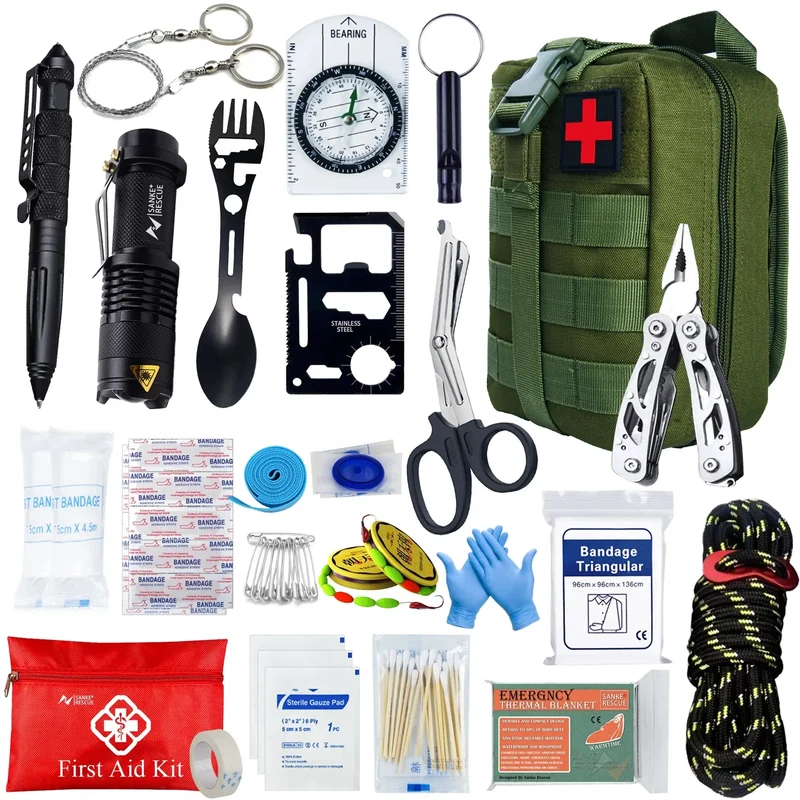 Survival Shield Pro - 24-in-1 Tactische EHBO en Survival Kit